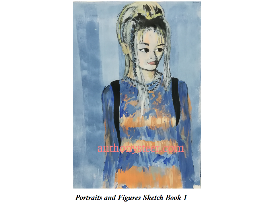 Portraits and Figures Sketch Book 1, 2019, 446 by 650