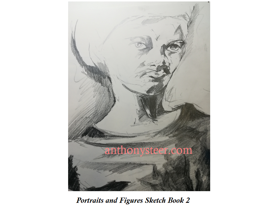 Portraits and Figures Sketch Book 2, 2019, 488 by 650