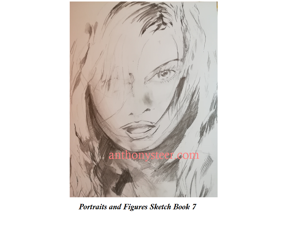 Portraits and Figures Sketch Book 7, 2019, 492 by 650